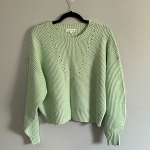 Ribbed knit sweater